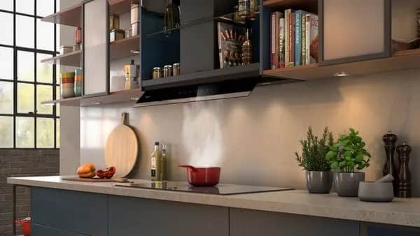 Integriertes Design für mehr Stauraum - Dunstabzug